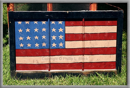 Wooden American Flag