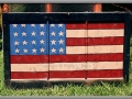 Wooden American Flag
