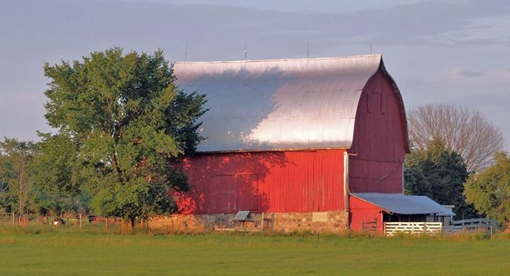 Barn at sunset - Central Michigan