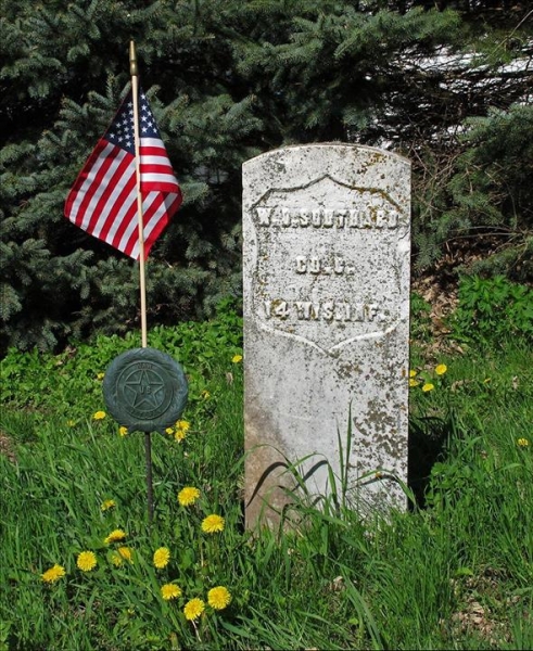Civil War Era Gravestone - New Prospect, WI