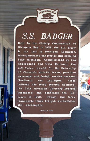 S.S. Badger Lake Michigan Car Ferry