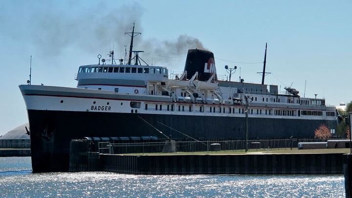 S.S. Badger Lake Michigan Car Ferry
