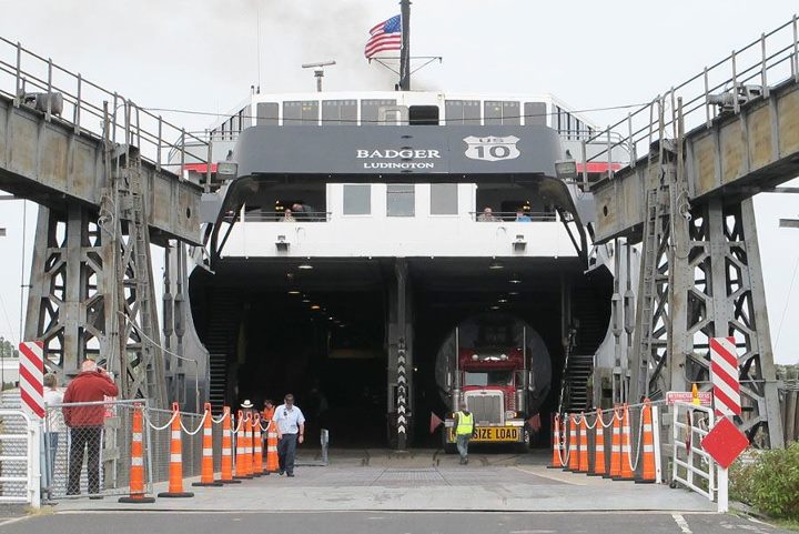 S.S. Badger Lake Michigan Car Ferry