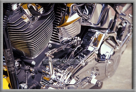 Chrome Engine Yellow Highlights