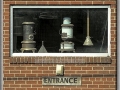 Old Pot-Bellied Stoves in Window