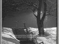 Snowy Staircase on a Winter's Eve