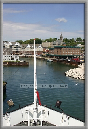 Port Washington Inner Harbor Viewed from Steamer Herbert C. Jackson