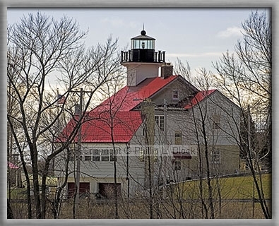1860 USCG Light Station - Northeast View from Bluff