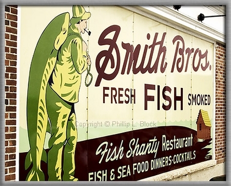 Smith Bros. Fish Shanty Sign - Port Washington, WI