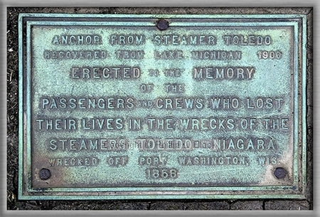 Steamship Toledo Anchor Plaque