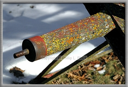 Weathered Axle from Rotary Net Drying Rack - Sheboygan, WI