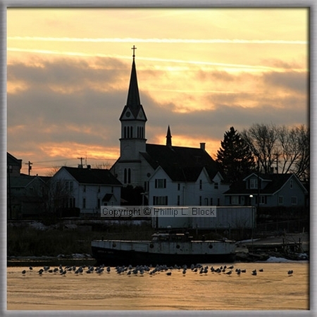 End of a Winter's Day - Two Rivers, WI