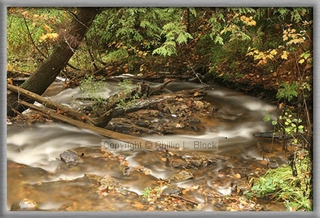 Below Wagner Falls, Michigan