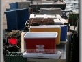 Coolers Lined Up on Dock