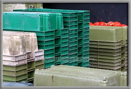 Stacked Fish Crates
