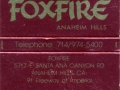 Foxfire - Anaheim Hills