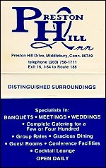Preston Hill Inn - Middlebury, CT