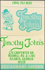Timothy John's Restaurant-Tavern - Atlanta, GA