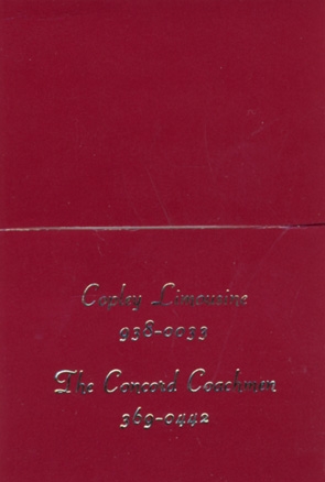 The Concord Coachman - Concord, MA
