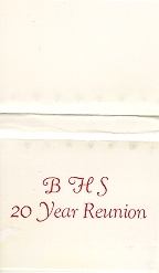 Berkley High School 20th Anniversary Reunion - Troy, MI