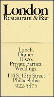 London Restaurant & Bar - Philadelphia, PA