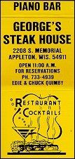 George's Steak House - Appleton, WI
