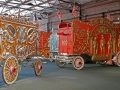 Barnum & Bailey Circus Cage No. 99 (left) and Great Britain Bandwagon No. 100 (right)