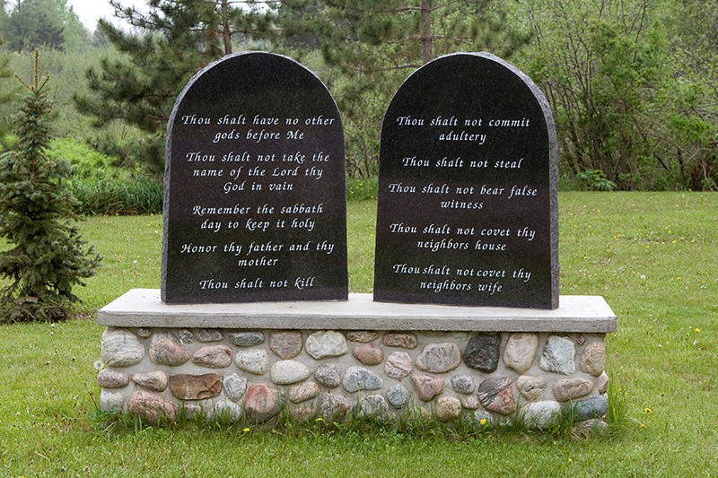 The Ten Commandments are Still Legal in the U.P. - Sion Lutheran Church, Amasa