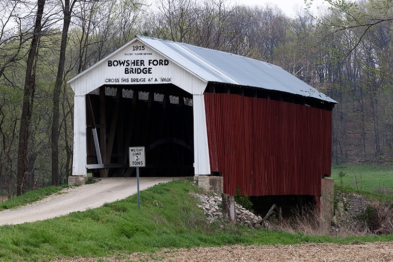 Bowsher Ford Covered Bridge (1915) - Parke County, Indiana
