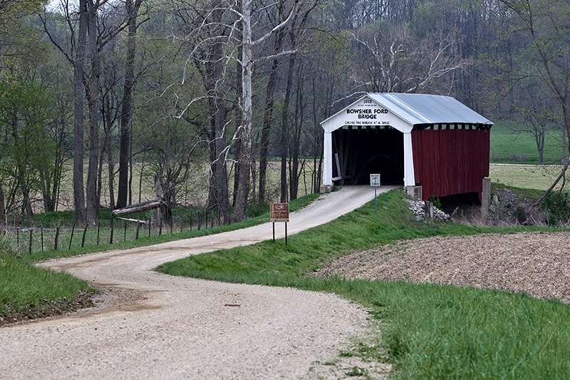 Bowsher Ford Covered Bridge (1915) - Parke County, Indiana