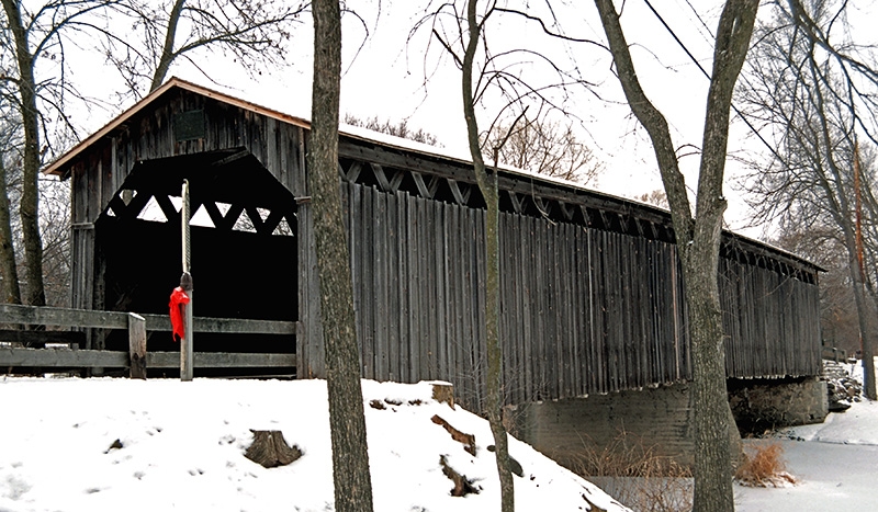 Cedarburg Covered Bridge (1876) - Ozaukee County, Wisconsin