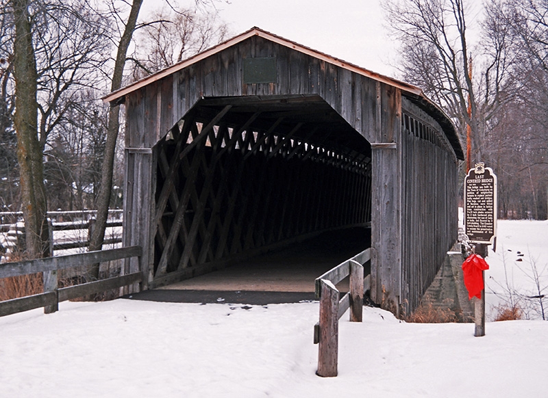 Cedarburg Covered Bridge (1876) - Ozaukee County, Wisconsin