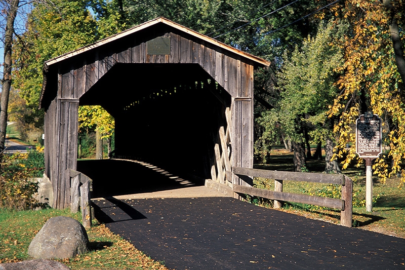 Cedarburg Covered Bridge (1876) - Ozaukee County, Wisconsin