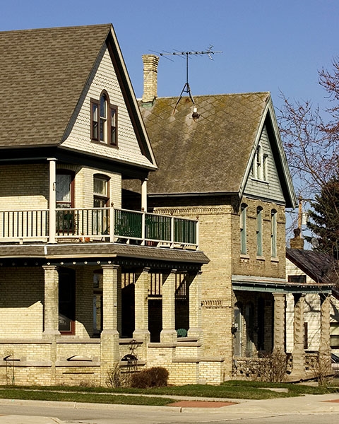 19th Century Cream City Brick Homes