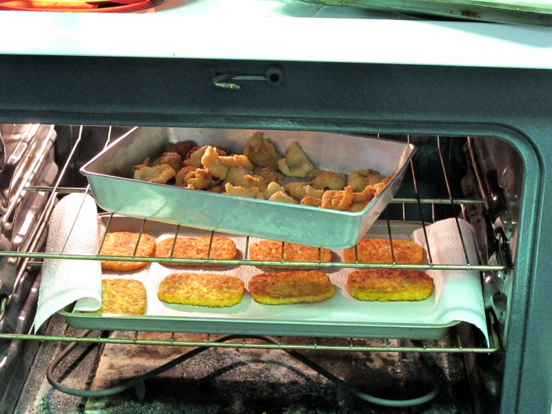 The fish fry is almost ready!