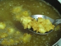 Deep-frying bluegill fillets