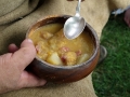 Split pea soup for lunch at at the Revolutionary War Re-enactment