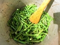 Cooking a pot of green beans at the Revolutionary War Re-enactment nactmenting a pot of green beans