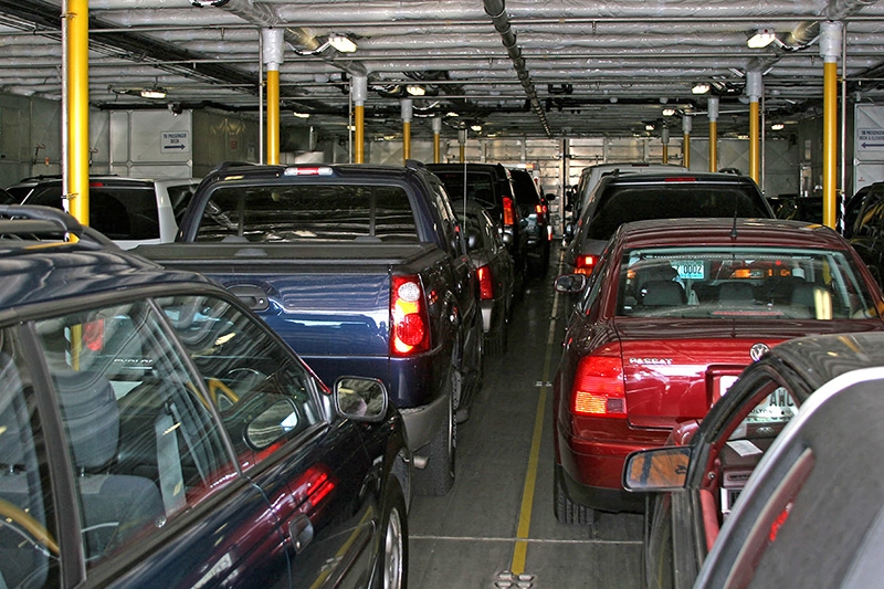Lake Express Car Ferry - Vehicle Deck