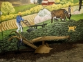 Farm Mural and Plow