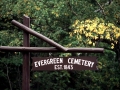 Evergreen Cemetery Sign
