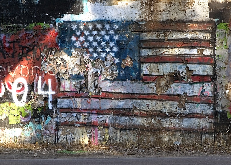 The Grafitti Flag - Sussex, Wisconsin