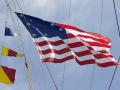Fifteen-Star American Flag on Brig Niagara