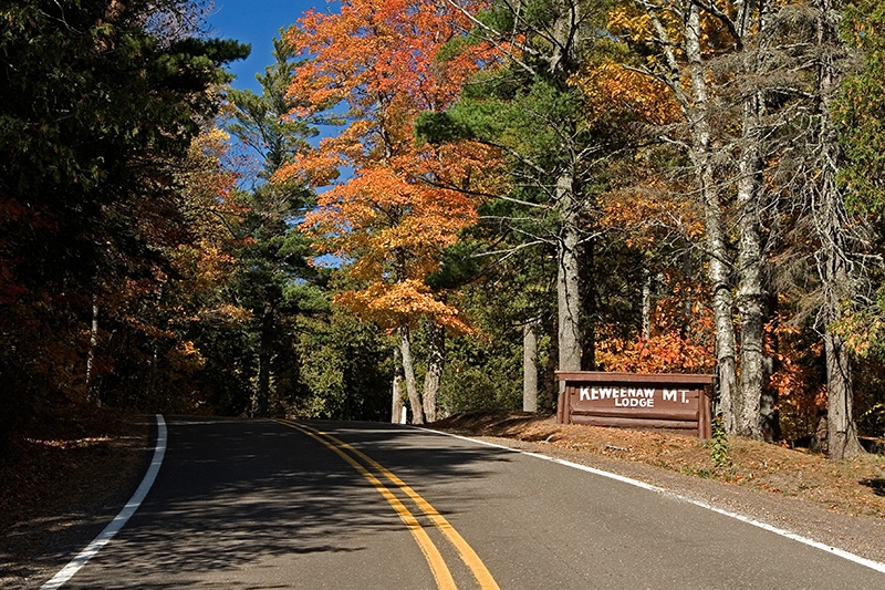 Keweenaw Mountain Lodge - Entrance Sign