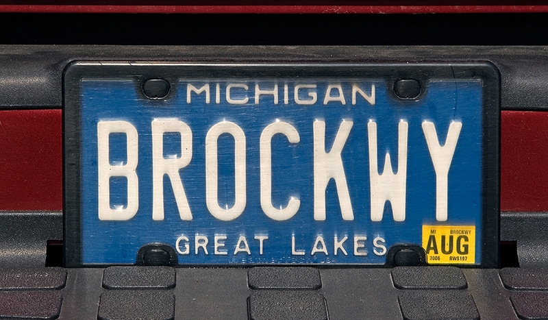 Brockway License Plate - Keweenaw County, Michigan
