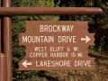 Brockway Mountain Drive Sign - M-26, Keweenaw County, Michigan