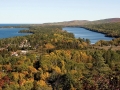 Brockway Mountain Drive overlooking Copper Harbor and Lake Fanny Hooe - Keweenaw County, Michigan
