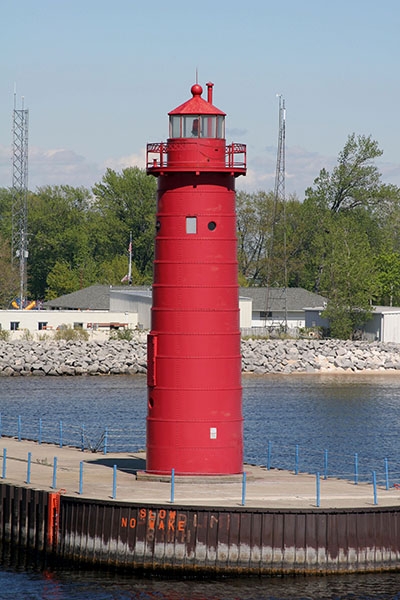 Muskegon South Pier Light - Lake Michigan