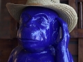 Monkey in Straw Hat - St. Ignace, Michigan
