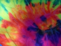 Tie-dyed cloth